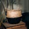 ecoHOUZE Seagrass Plant Basket With Handles - Black (2 Sizes) - 1