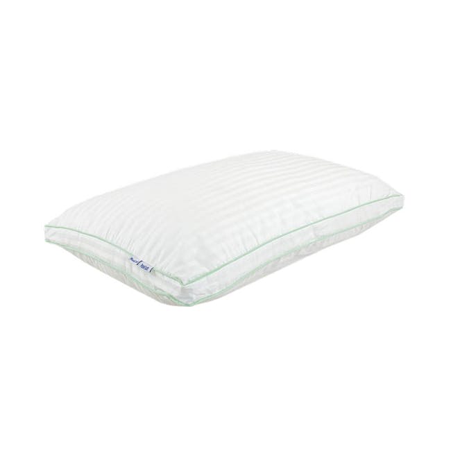 MaxCoil Panel Loft 7 Hole Fibre Fill Pillow - 3 - White, cushion, pillow, soft, comfortable, breathable, padded, ergonomic