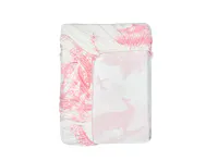 House of Holly Bamboo Single Fitted Sheet - Savanna Toile (Pink)