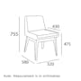 Fabian Dining Chair - Cocoa, Seal (Fabric) - 4