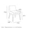 Fabian Dining Chair - Cocoa, Mud (Fabric) - 4
