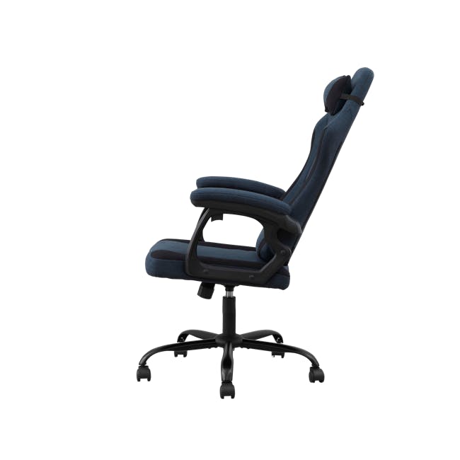 Zeus Gaming Chair - Navy Blue (Fabric) - 4