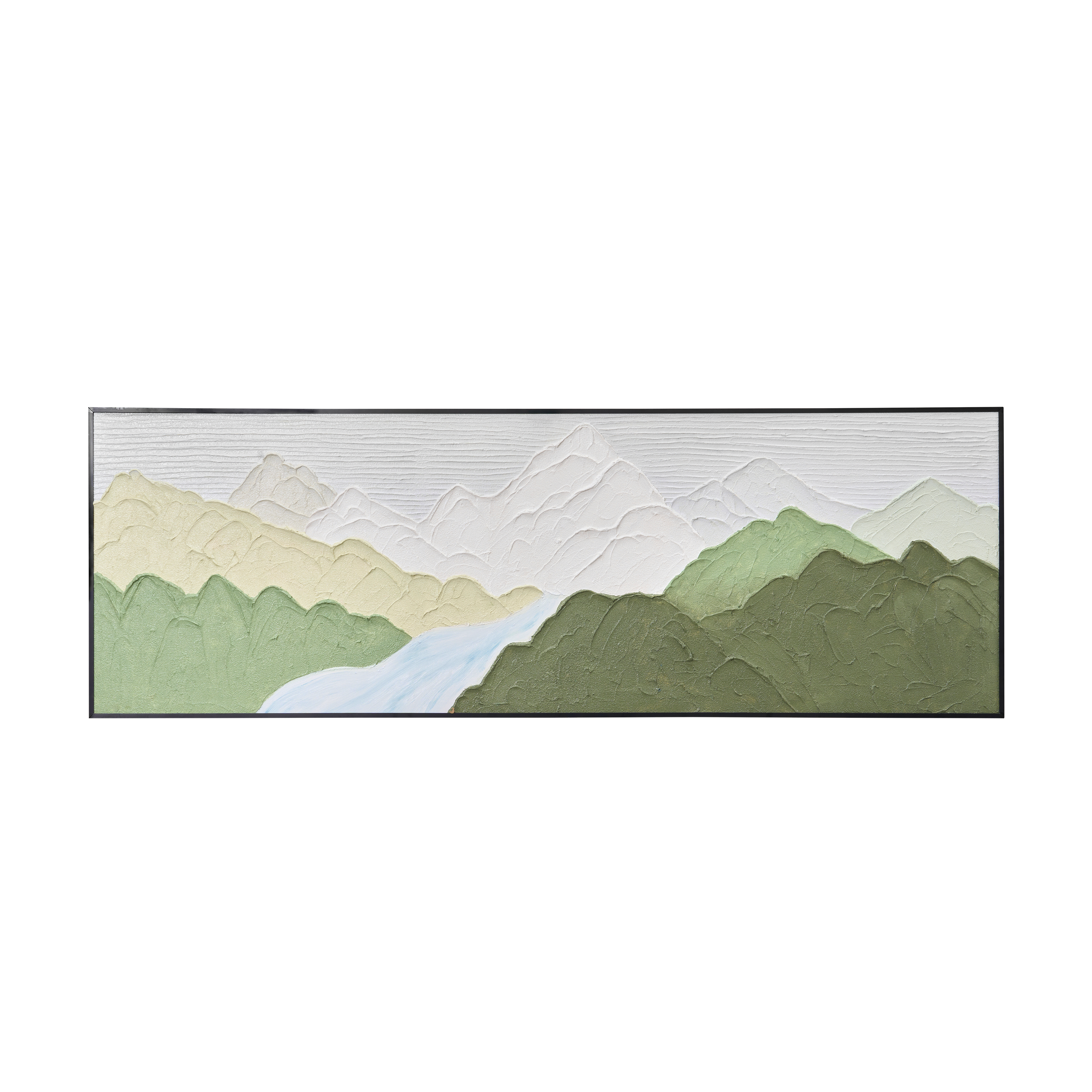 Glacier Trail 3D Textured Painting 180 x 60 cm