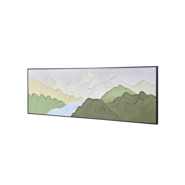 Glacier Trail 3D Textured Painting 180 x 60 cm - 4