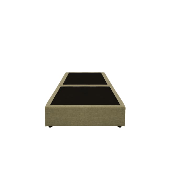 ESSENTIALS Single Box Bed - Khaki (Fabric) - 1