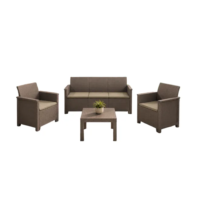 Elodie Sofa Set - Cappuccino - 1