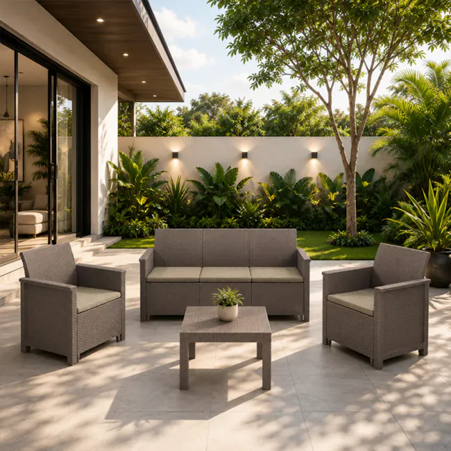 Elodie Sofa Set - Cappuccino - 3