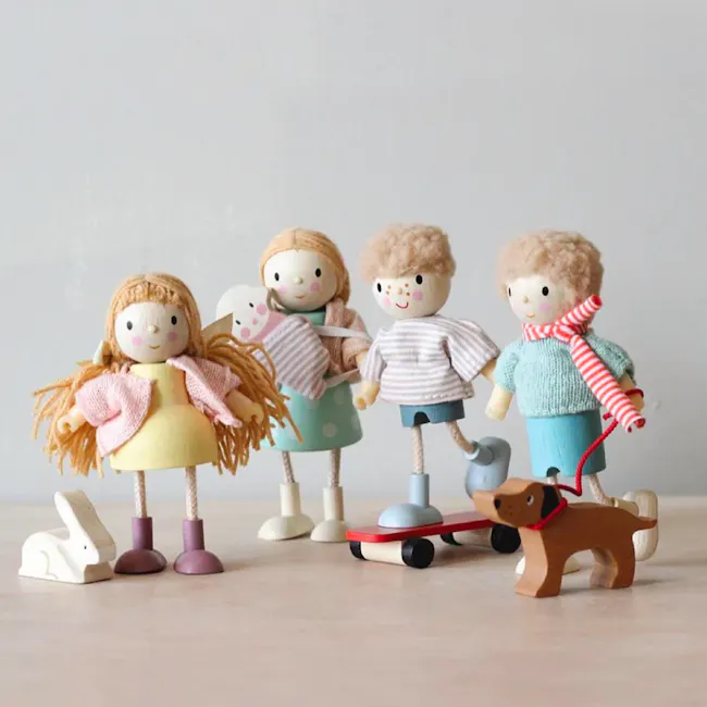 Tender Leaf Doll House - Mr Goodwood and His Dog - 6 - doll, wooden dolls, children's toys, playful dolls, colorful dolls