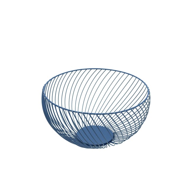 Rhea Wire Basket - Blue - 0