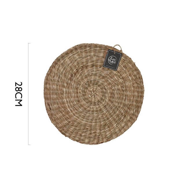 Table Matters Seagrass Round Placemat - Natural - 3