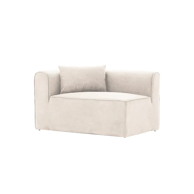 Mobo Modular Sofa Arm Unit - Ivory