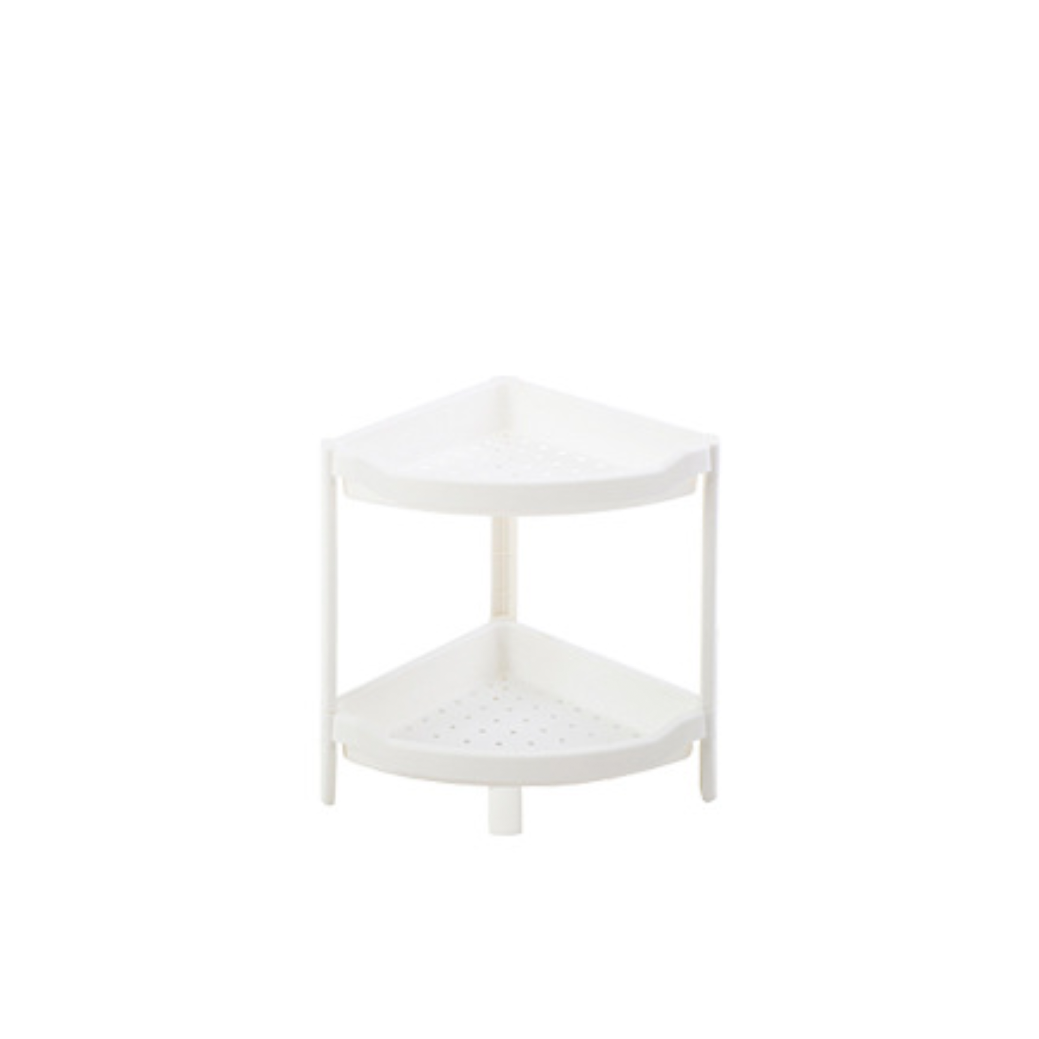 Tessa 2 Tier Corner Storage - White