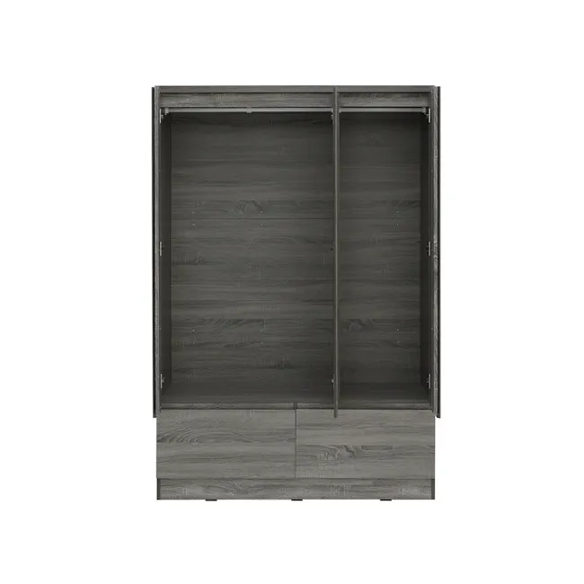 (As-is) Firoh 3 Door Wardrobe with 2 Drawers - Grey Ash - 14