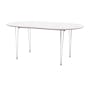 (As-is) Rikku Extendable Oval Dining Table 1.7m - White, Oak, Chrome - 1 - 0