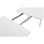 (As-is) Rikku Extendable Oval Dining Table 1.7m - White, Oak, Chrome - 1 - 16