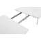 (As-is) Rikku Extendable Oval Dining Table 1.7m - White, Oak, Chrome - 1 - 16