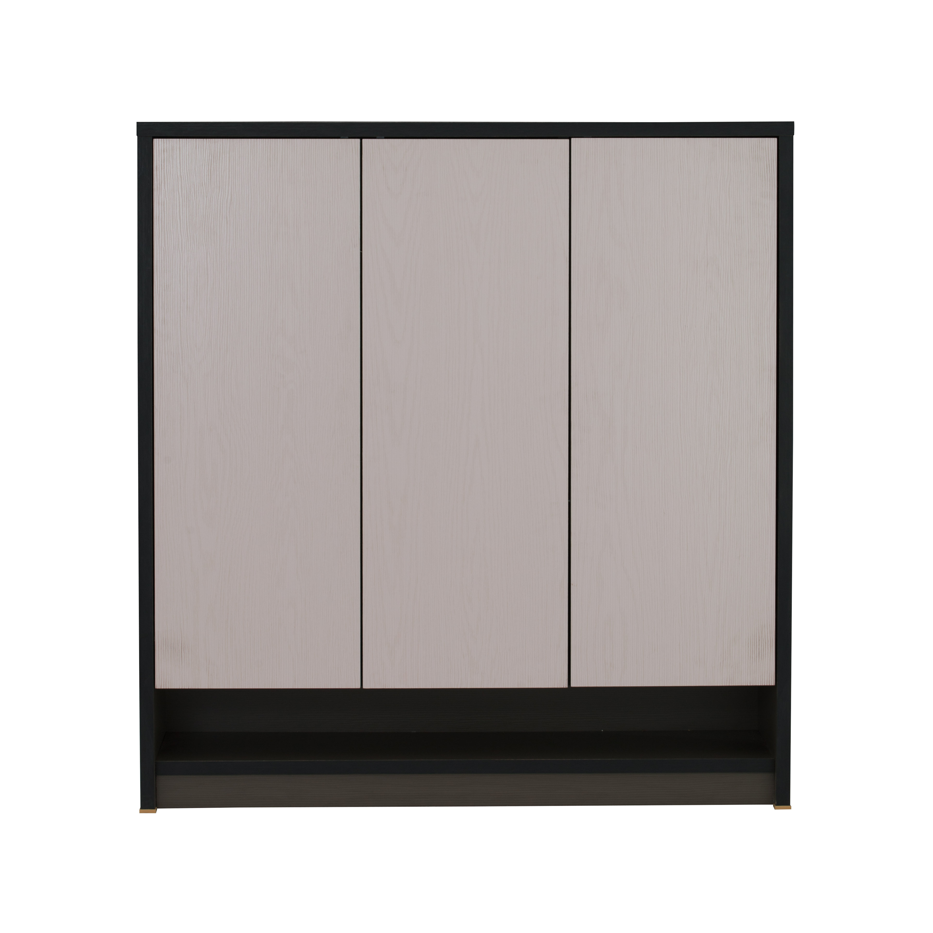 Harvey 3 Door Shoe Cabinet - Grey