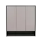 Harvey 3 Door Shoe Cabinet - Grey