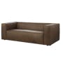 Antonio 3 Seater Sofa - Mocha Brown (Premium Aniline Leather) - 2