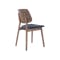 Roden Dining Table 1.8m in Cocoa and 4 Riley Dining Chairs in Dark Grey - 8