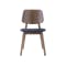 Roden Dining Table 1.8m in Cocoa and 4 Riley Dining Chairs in Dark Grey - 6