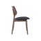 Roden Dining Table 1.8m in Cocoa and 4 Riley Dining Chairs in Dark Grey - 7
