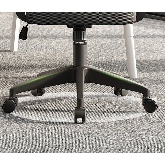 Kingsley Mid Back Mesh Office Chair - White - 8