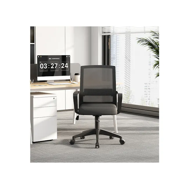 Kingsley Mid Back Mesh Office Chair - White - 2