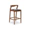 Ruby Bar Chair - Cocoa, Black (Genuine Leather)