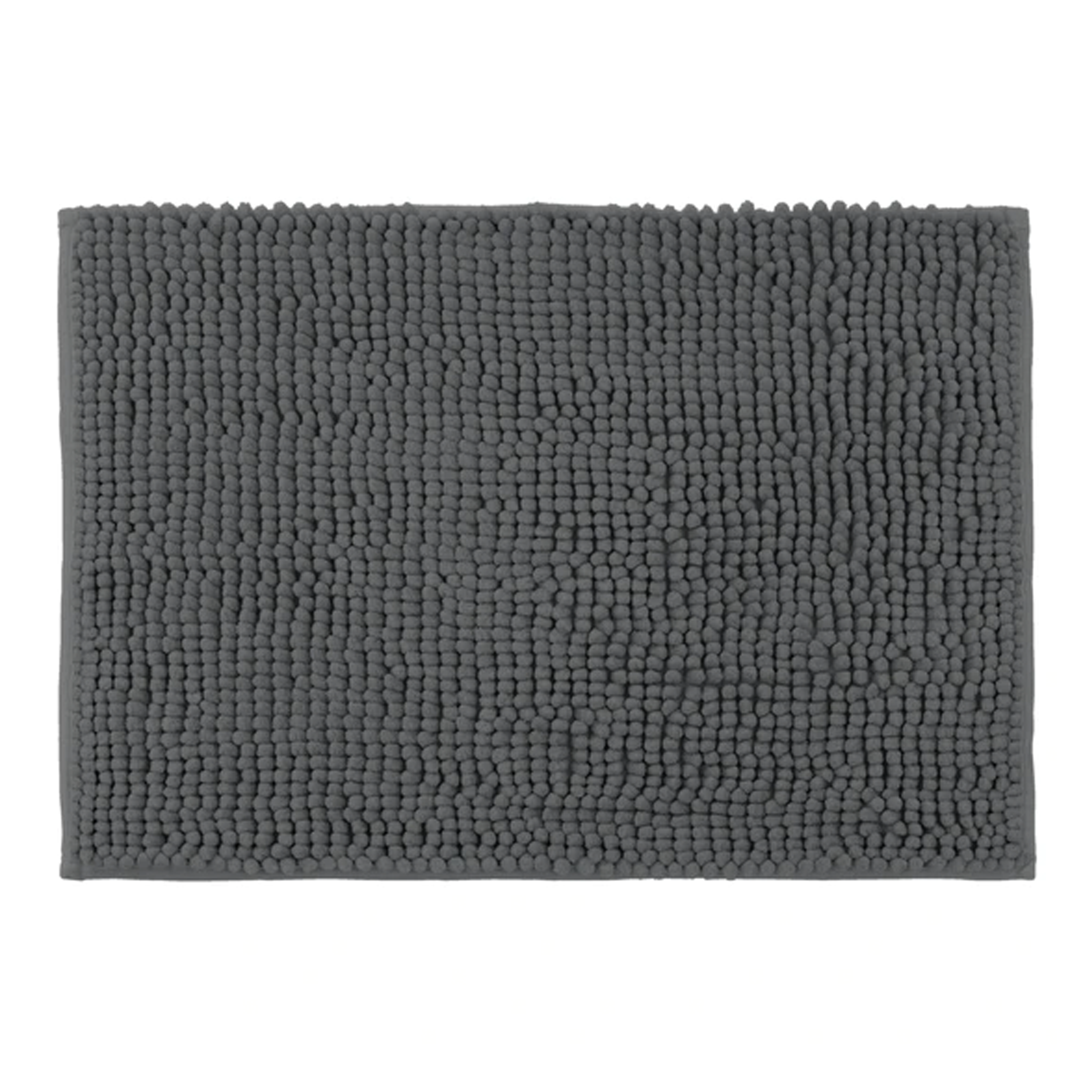 Cora Chenille Bath Mat - Charcoal