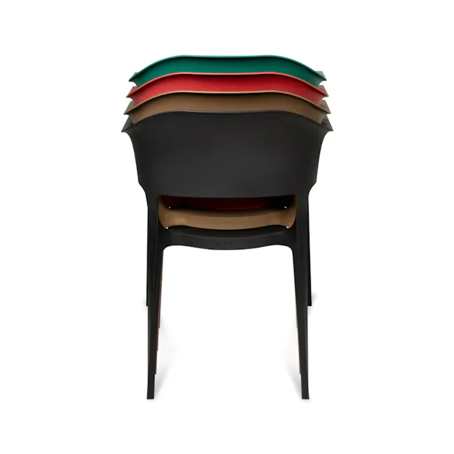 Kyo Stackable Chair - Green - 3