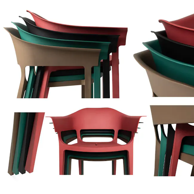 Kyo Stackable Chair - Green - 13