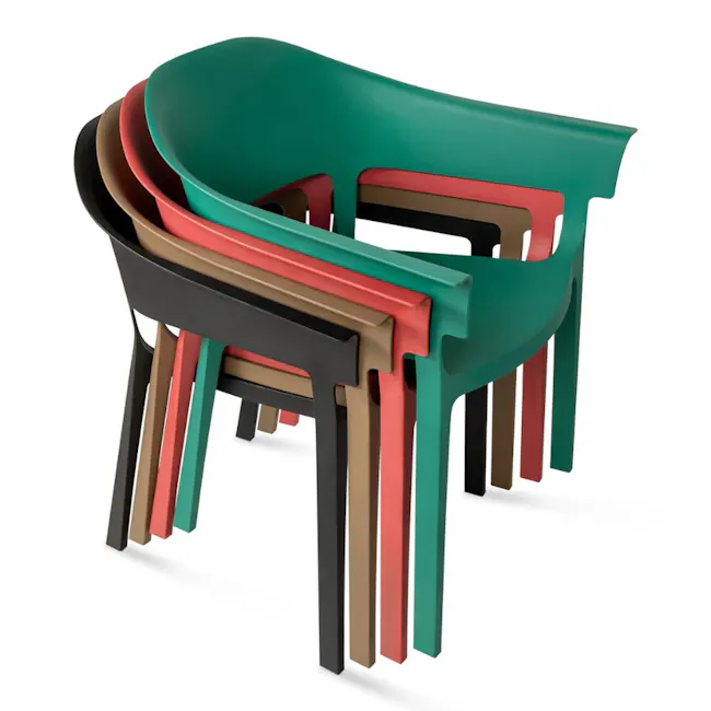 Kyo Stackable Chair - Green - 2
