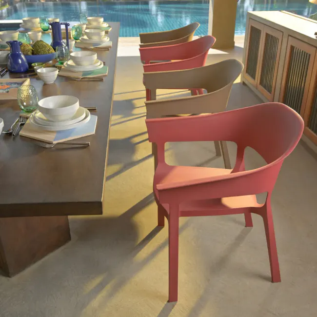 Kyo Stackable Chair - Green - 4