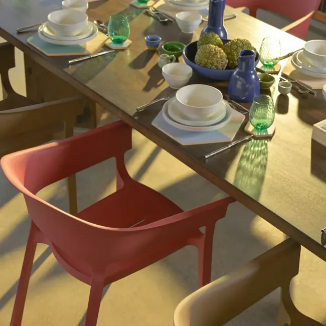 Kyo Stackable Chair - Green - 5