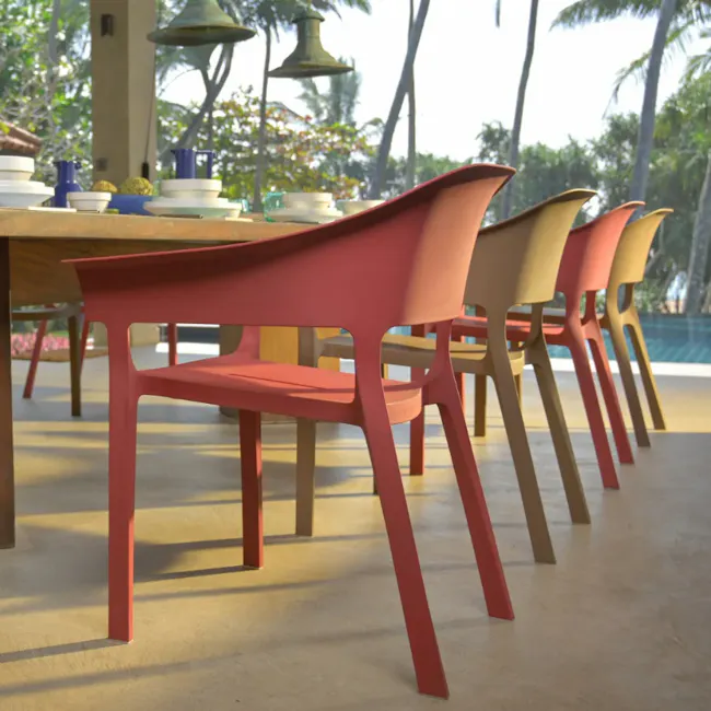 Kyo Stackable Chair - Green - 7