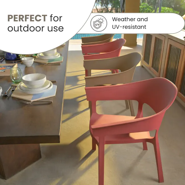 Kyo Stackable Chair - Green - 6