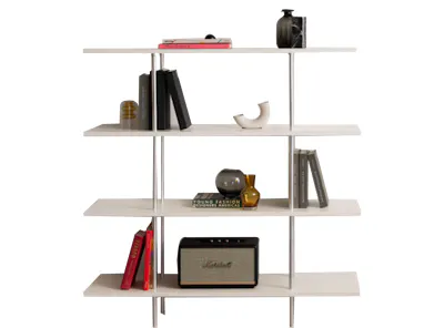 Bauhaus 4-Tier Display Shelf - Ivory