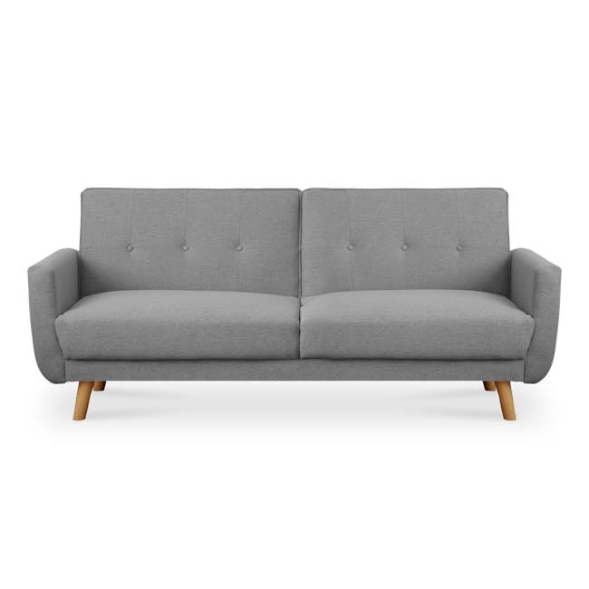 Maverick Sofa Bed - Oak, Pewter Grey (Eco Clean Fabric) - 0