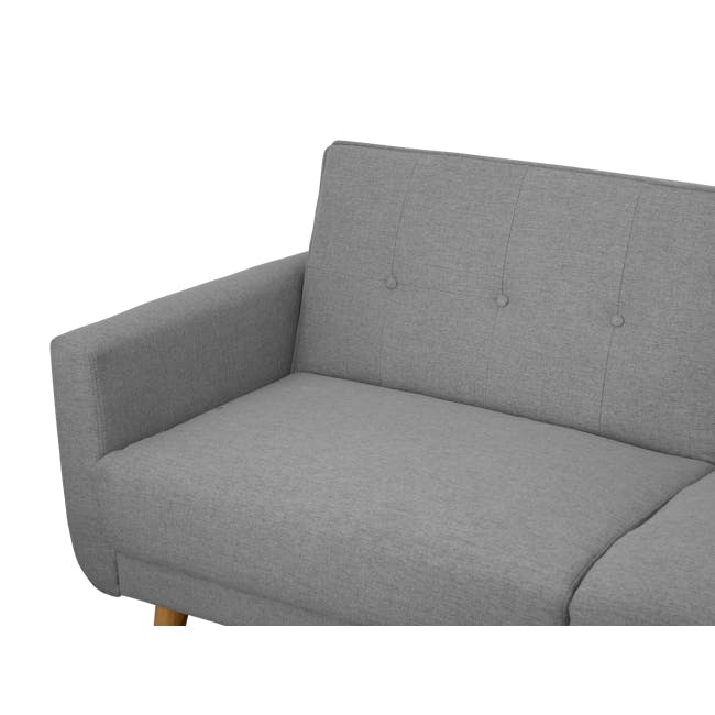 Maverick Sofa Bed - Oak, Pewter Grey (Eco Clean Fabric) - 8