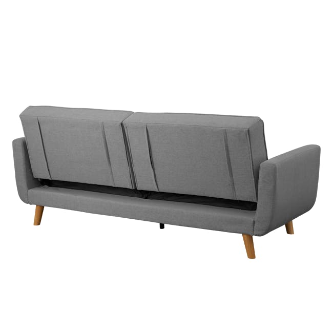 Maverick Sofa Bed - Oak, Pewter Grey (Eco Clean Fabric) - 7