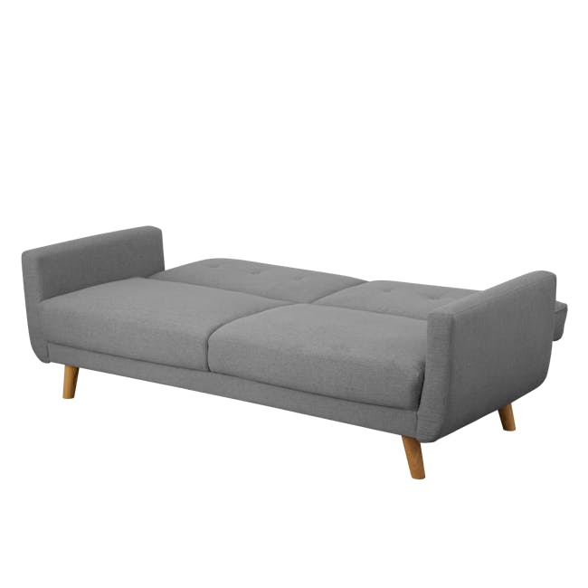 Maverick Sofa Bed - Oak, Pewter Grey (Eco Clean Fabric) - 5