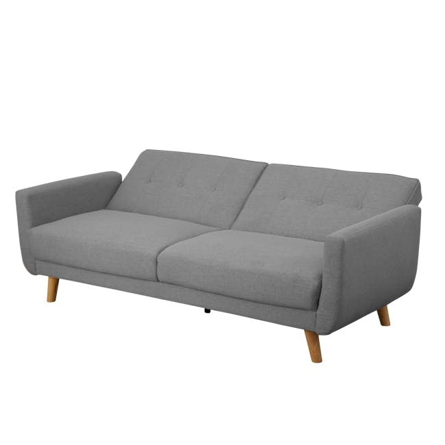 Maverick Sofa Bed - Oak, Pewter Grey (Eco Clean Fabric) - 4