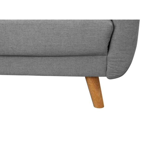 Maverick Sofa Bed - Oak, Pewter Grey (Eco Clean Fabric) - 10