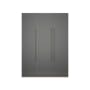 Lucca 3 Door Wardrobe 9 - Graphite Linen, Herringbone Oak - 1