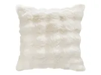 Luxe Faux Fur Cushion - White