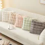 Luxe Faux Fur Cushion - White - 7