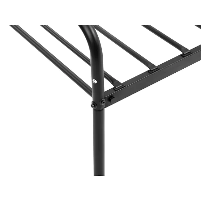 Owen Super Single Metal Bed - Black - 14 - Sleek, modern black metal bed frame with ergonomic design, Adjustable height bed