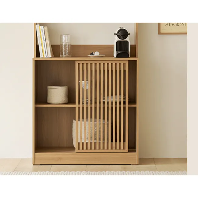 Balsey Tall Kitchen Storage Cabinet - Oak - 4