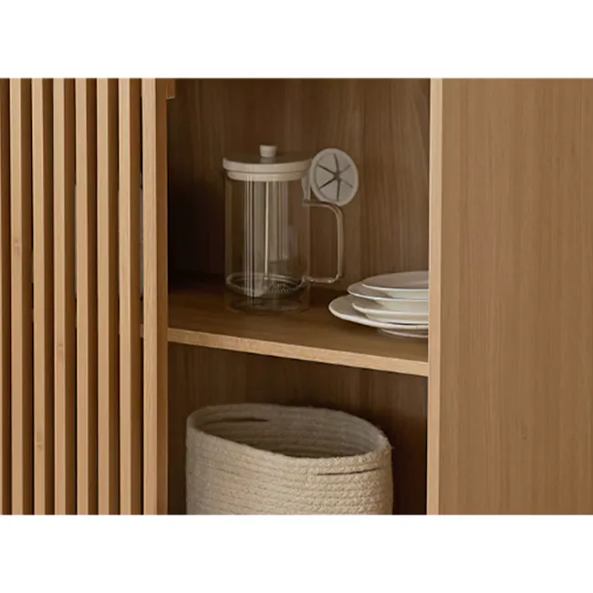 Balsey Tall Kitchen Storage Cabinet - Oak - 12